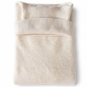 Lands' End Cream Turtleneck Sweater